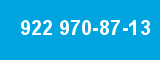 922 970-87-13